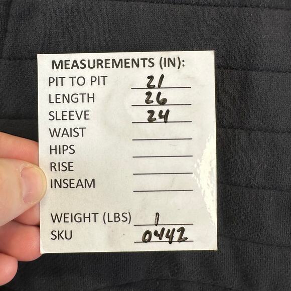 Lululemon Quilted Black Crew Pullover Be True Fleece Sweatshirt Womens Size 10 - Picture 11 of 11